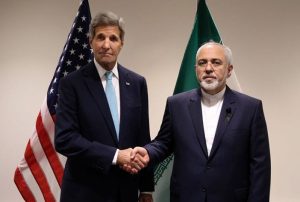 محمدجواد ظریف و جان کری در مذاکرات برجام